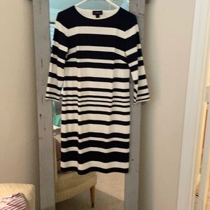 Liz clabiborne stripped dress